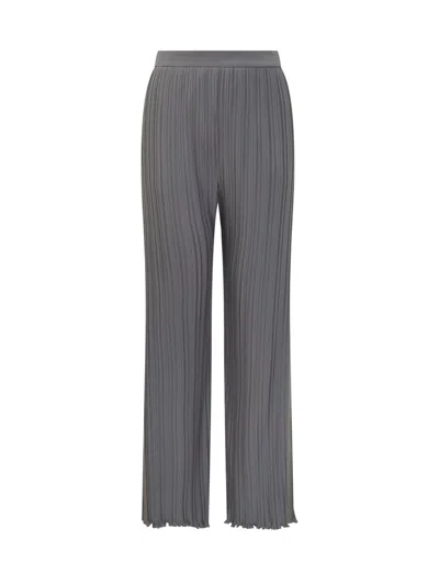 Lanvin Pleated Trousers In Gray