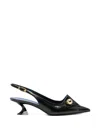 Lanvin Slingback Pumps Pointed Toe Curved Heel In Black