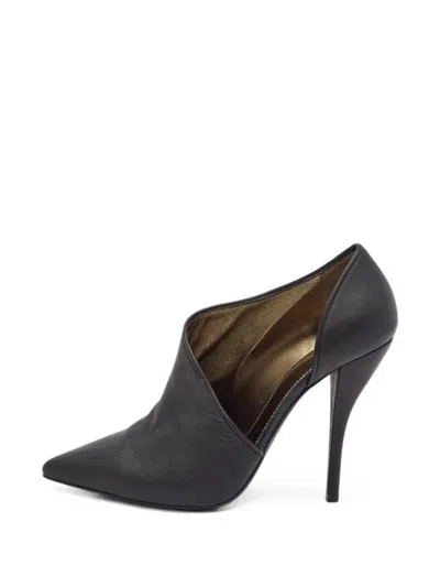 Pre-owned Lanvin Pointed-toe Boots In Black