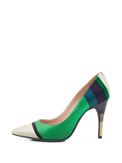 Pre-owned Lanvin Pointed-toe Pumps In 绿色