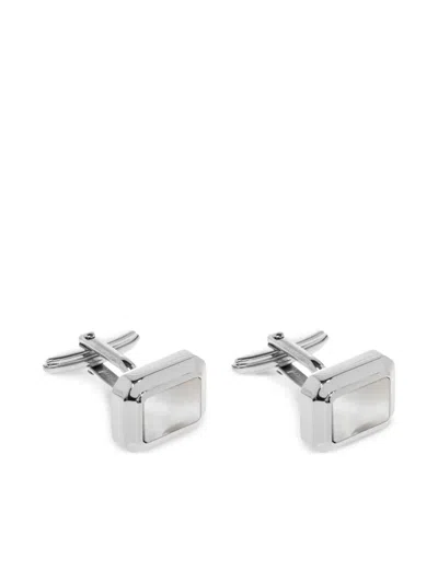 Lanvin Polished Cufflinks In Silver