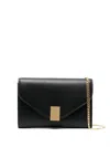 Lanvin Polished-finish Cross Body Bag In Black