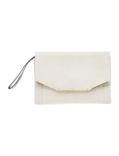 Pre-owned Lanvin Ponyhair Clutch In Neutral