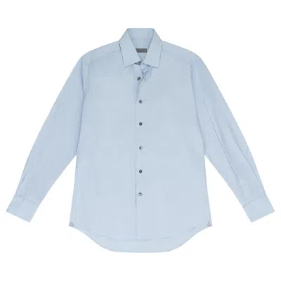 Pre-owned Lanvin Popeline Gamme Claire Button Down Shirt 'pale Blue' | Men's Size 42