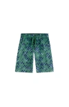 Lanvin Poplin Bermuda Shorts In Multi
