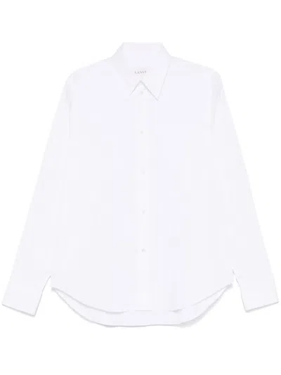 Lanvin Poplin Shirt In White