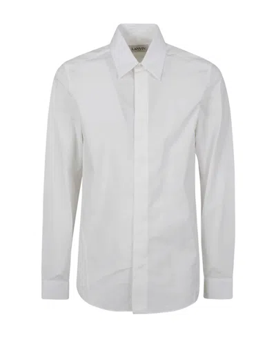 Lanvin Poplin Slim Shirt In White