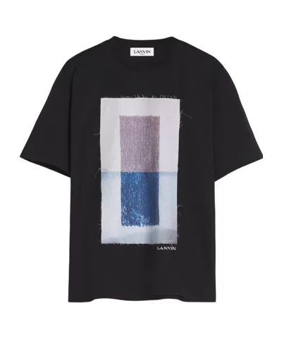 Lanvin Print T-shirt In Black