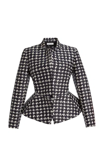 Lanvin Printed Basque Jacket In Black