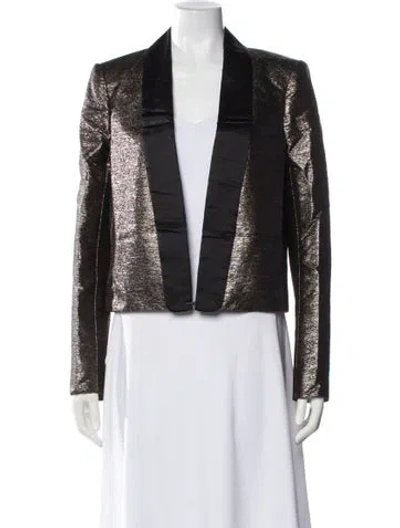 Pre-owned Lanvin Printed Evening Jacket In Black