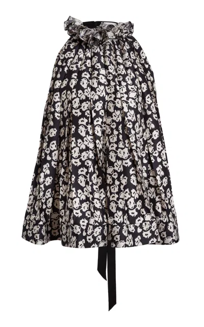 Lanvin Printed High-neck Halter Top In Red
