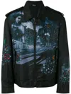 Lanvin Printed Jacket In Blue