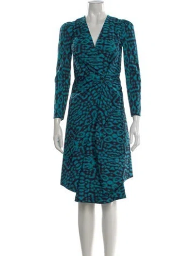 Pre-owned Lanvin Printed Midi Length Dress In Multi