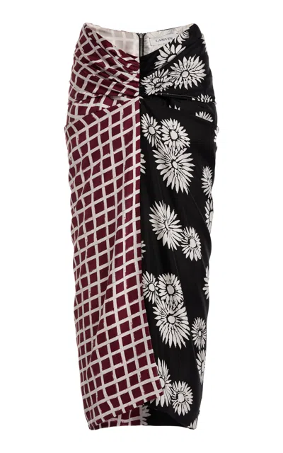 Lanvin Printed Midi Skirt