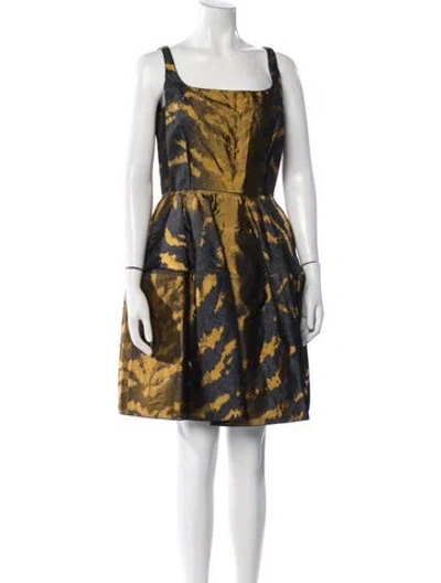 Pre-owned Lanvin Printed Mini Dress W/ Tags In Multicolor