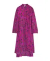 Lanvin Printed Pleated Dress In Pink