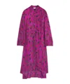 Lanvin Printed Pleated Dress In Pink