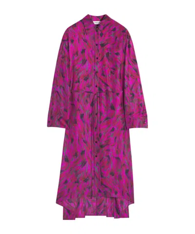 LANVIN PRINTED PLEATED DRESS