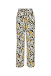 Lanvin Printed Satin Pant In Multi