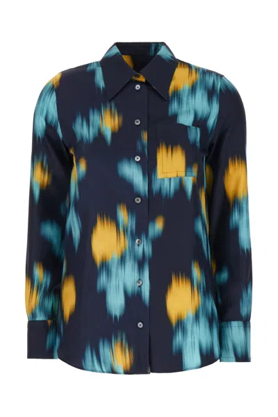 LANVIN PRINTED SILK BLOUSE