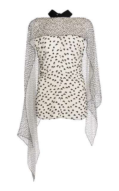 Lanvin Printed Silk Scarf Top