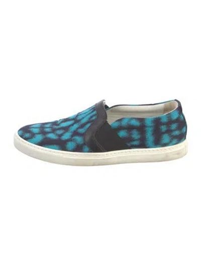 Pre-owned Lanvin Printed Sneakers In Multi