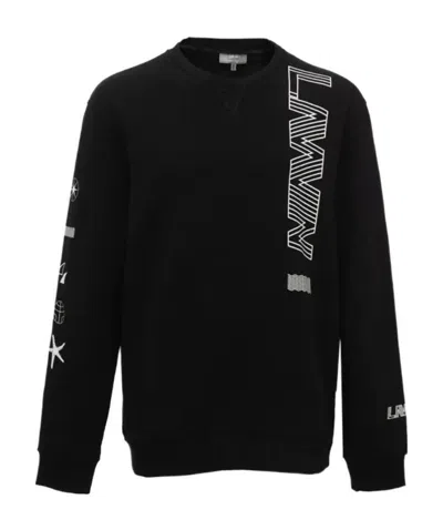Lanvin Printed Sweater In Black