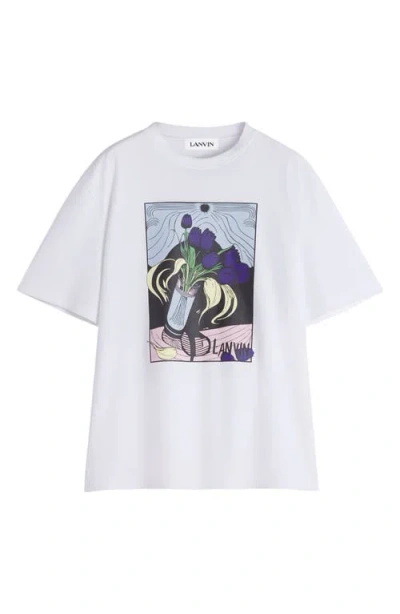 Lanvin Printed T-shirt In White