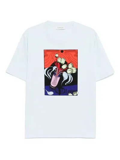 Lanvin Printed T-shirt In White