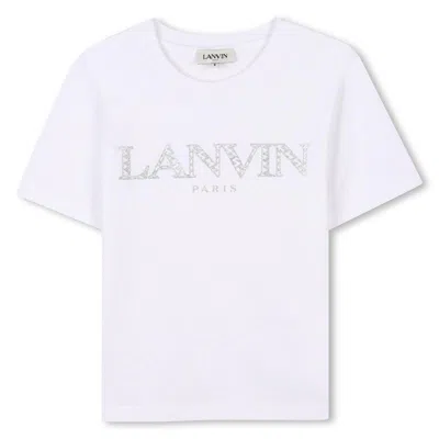 Lanvin Kids' Printed T-shirt In White