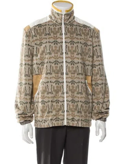 Pre-owned Lanvin Printed Utility Jacket In Neutral