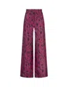 Lanvin Brush Stroke-printed Trousers In Pink