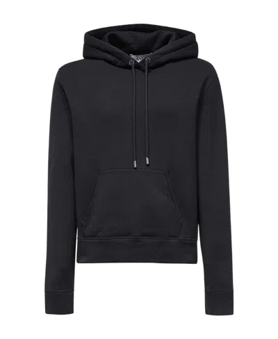 Lanvin Pull Rope Hooded Sweater In Black