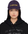 LANVIN PURPLE & BLACK FUTURE EDITION CURB CAP