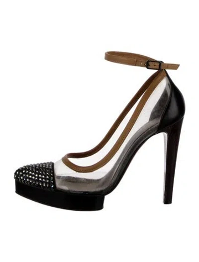 Pre-owned Lanvin Pvc Colorblock Pattern Boots In White