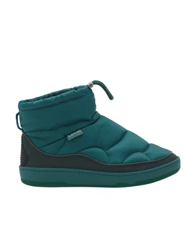 LANVIN LANVIN QUILTED PADDED DRAWSTRING ANKLE BOOTS