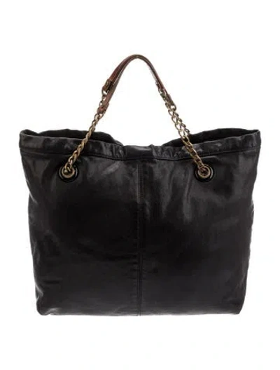 Pre-owned Lanvin Quilted Tote In Black