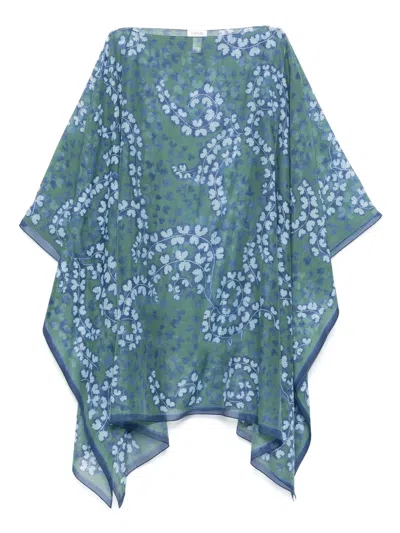 Lanvin Rateau Mini Dress In Green