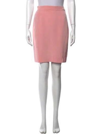 Pre-owned Lanvin Raw-edge Trim Mini Skirt In Pink