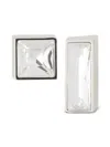 Lanvin Rectangle Stud Earrings In White