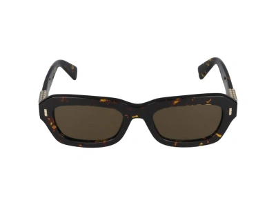 Lanvin Rectangular Frame Sunglasses In Brown