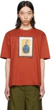 LANVIN RED ARCHIVES PRINT CLASSIC T-SHIRT