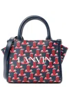 Lanvin Red Leather 3d Jl Printed Nano In & Out Tote (authentic Pre-loved)