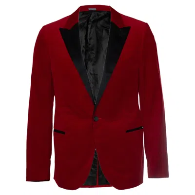 Pre-owned Lanvin , Red Velvet Blazer