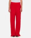 Lanvin Wide Leg Tailored Pant In Red