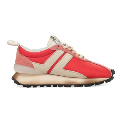 Lanvin Red/beige Bumpr Sneakers