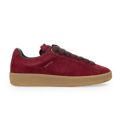 Lanvin Red/green Basses Curb Lite Sneakers