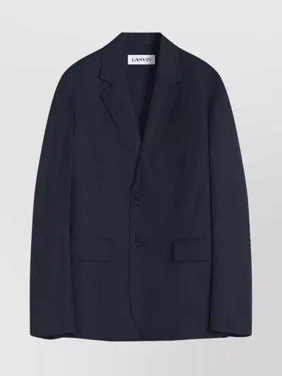 Lanvin Relaxed Fit Blazer Buttoned Cuffs