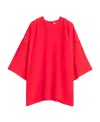 Lanvin Relaxed Fit Draped Blouse In Red