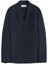 Lanvin Relaxed Outerwear Jacket For Men In Navy Blue